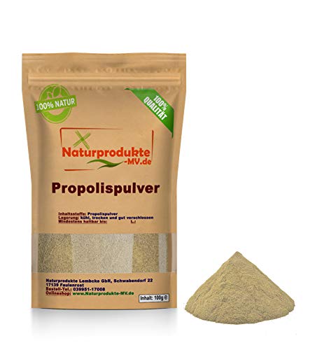 Propolispulver frisch, gereinigt(100g) ohne Wachsanteil, Propolis Extrakt Pulver